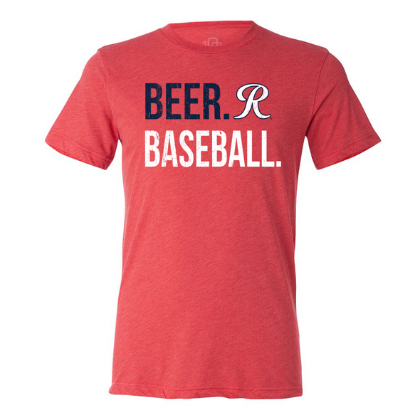 Tacoma Rainiers 108 Stitches Red Beer Baseball Tee