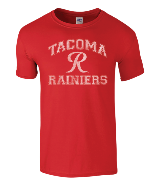 Tacoma Rainiers Red Wordmark Tee