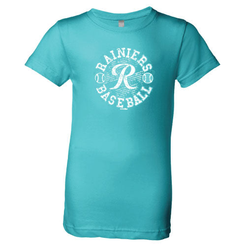 Tacoma Rainiers Girls Blue Zeb Tee