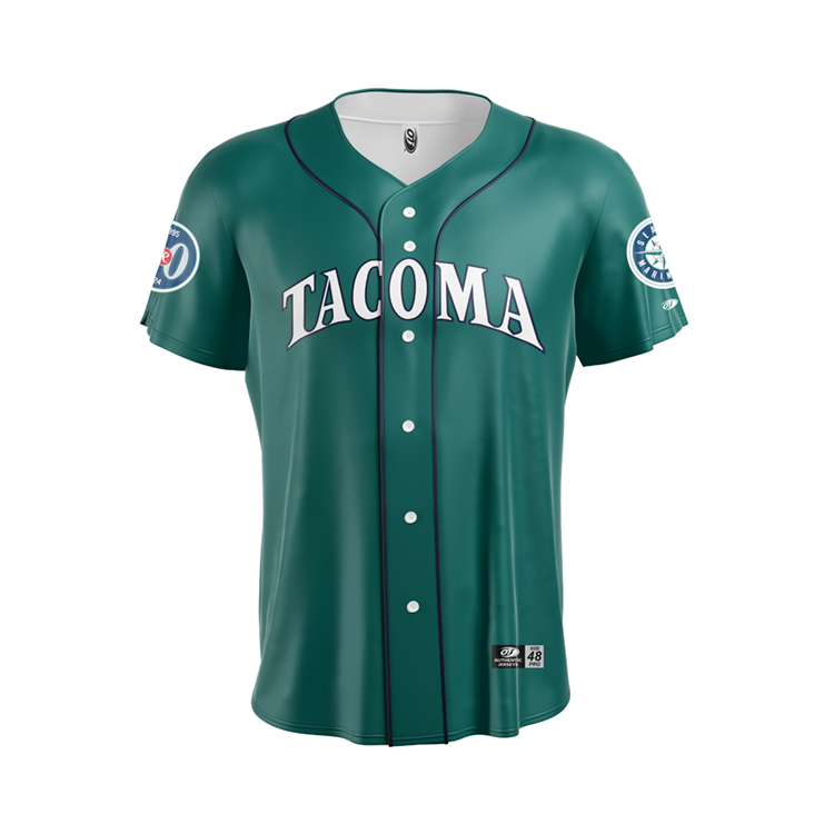 Tacoma Rainiers Replica Throwback Teal Tacoma Jersey Tacoma