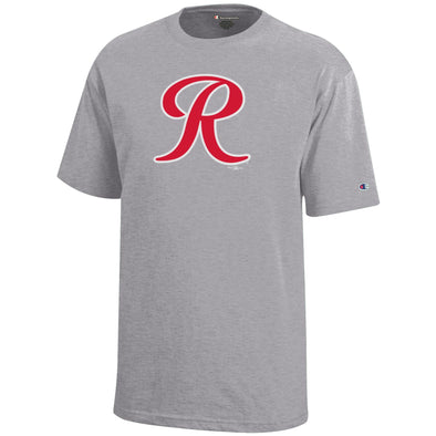 Tacoma Rainiers Champion Gray R Youth Tee