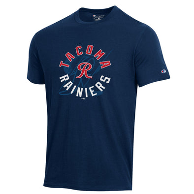 Tacoma Rainiers Champion Navy Short Sleeve Tee