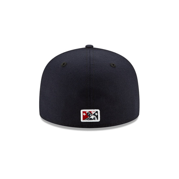 Tacoma Rainiers New Era 59Fifty Navy Tacoma Yankees Cheney Patch